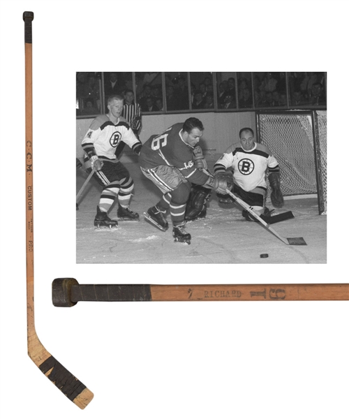 Henri Richards Early-1960s Montreal Canadiens CCM Game-Used Stick