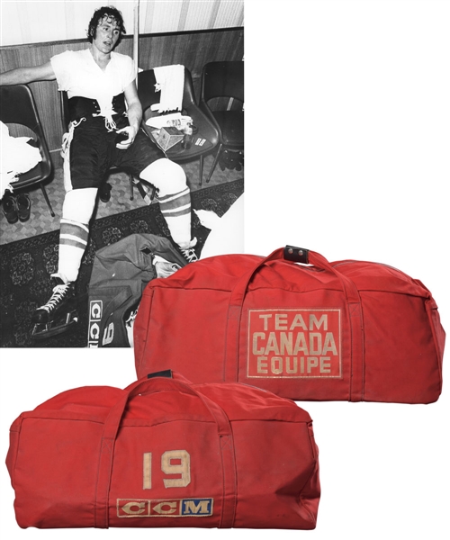Paul Hendersons 1972 Canada-Russia Series Team Canada Equipment Bag with LOA