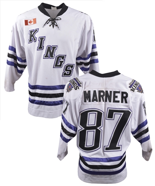 Mitch Marners 2011-12 Vaughan Kings Game-Worn White Pre-NHL Jersey with LOA