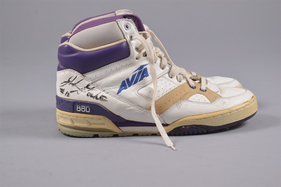 Lot Detail - Utah Jazz Great John Stockton Signed Avia 860 Shoes with ...