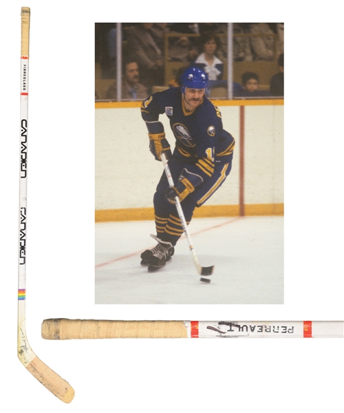 Gilbert Perreaults 1979-80 Buffalo Sabres "Canadien" Game-Used Stick - 40 Goal Season!