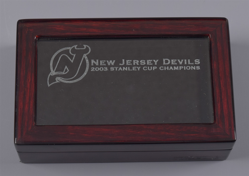 New Jersey Devils 2003 Stanley Cup Championship Presentation Box for Ring
