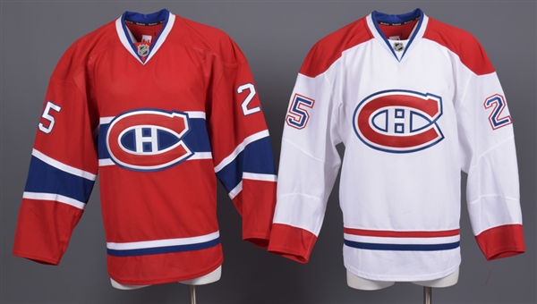 Mike Commodore’s 2012-13 Montreal Canadiens Game-Issued Home and Away Jerseys with Team LOAs