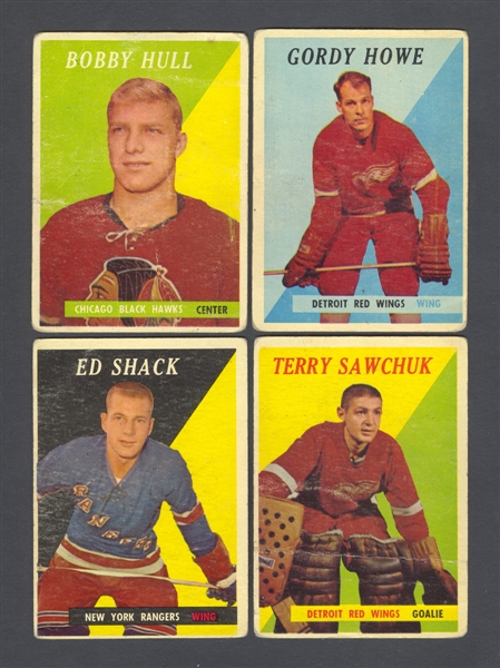 1957-58 and 1958-59 Topps Hockey Complete 66-Card Sets