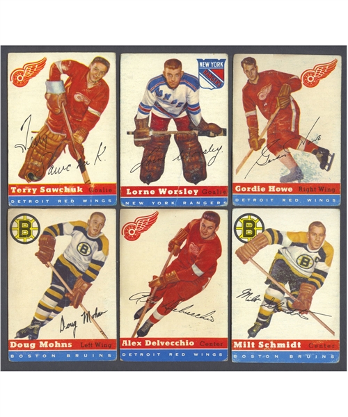 1954-55 Topps Hockey Complete 60-Card Set