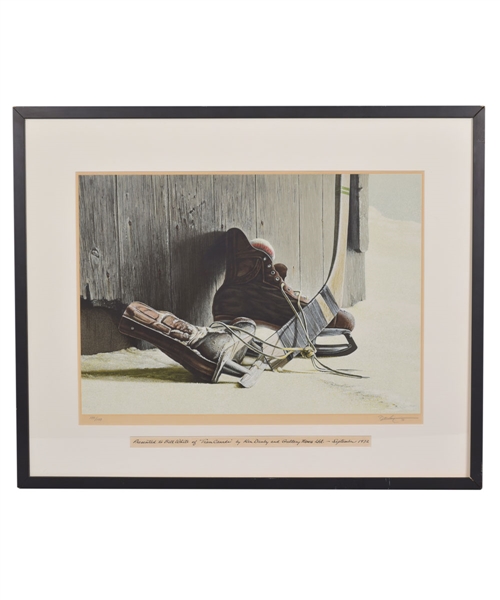 Bill Whites 1972 Canada-Russia Series "The Skates" by Ken Danby Limited-Edition Framed Lithograph with His Signed LOA