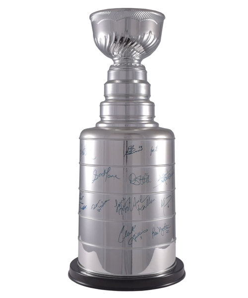 New York Islanders Multi-Signed Huge Stanley Cup Replica by 14 with Trottier, Smith and Gillies (25") 