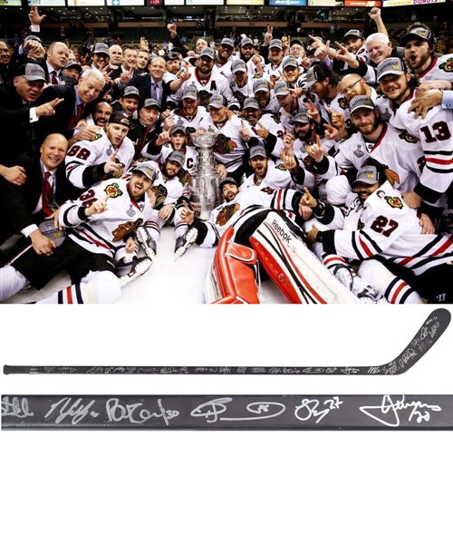 Chicago Black Hawks 2012-13 Game-Used Team-Signed Stick - Stanley Cup Champions!