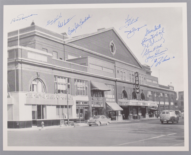 Montreal Forum Photo Signed by 12 Former Montreal Canadiens Players with LOA (16" x 20")