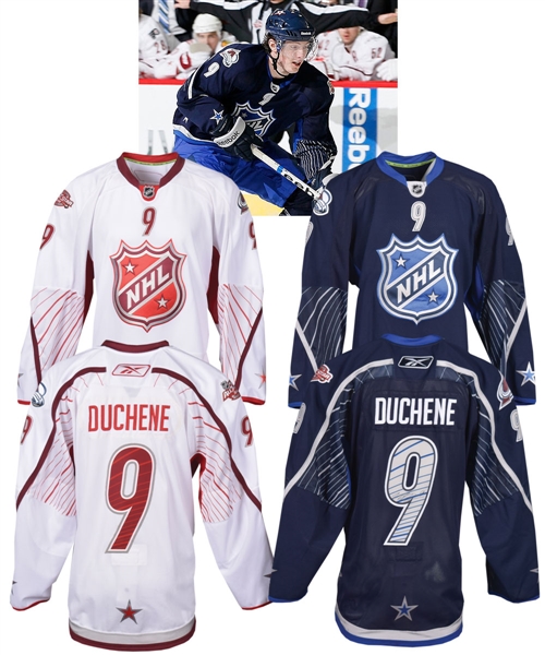 Matt Duchenes 2011 NHL All-Star Game "Team Lidstrom" Game-Worn Jersey and "Team Staal" Game-Issued Jersey with LOAs
