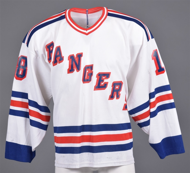 Brian McReynolds Early-1990s New York Rangers Pre-Season/Training Camp Game-Worn Jersey with LOA