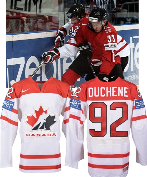 Matt Duchenes 2010 IIHF World Championship Team Canada Game-Worn Jersey