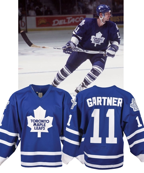 Mike Gartners 1993-94 Toronto Maple Leafs Game-Worn Jersey