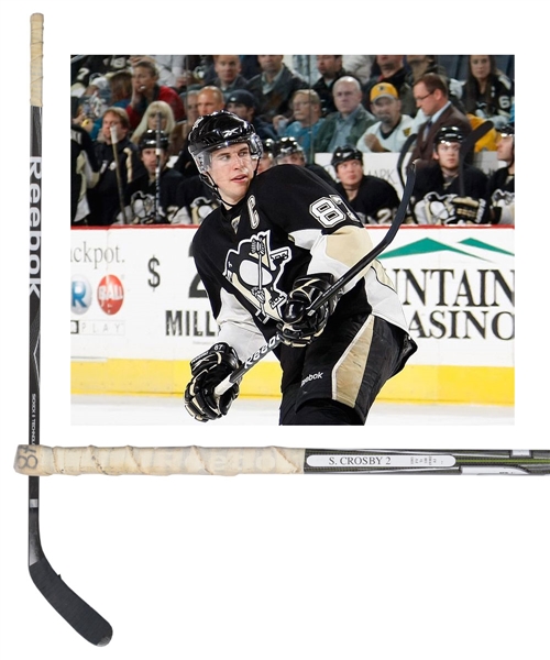 Sidney Crosbys November 14th 2009 Pittsburgh Penguins Game-Used Reebok Stick with LOA - Photo-Matched!
