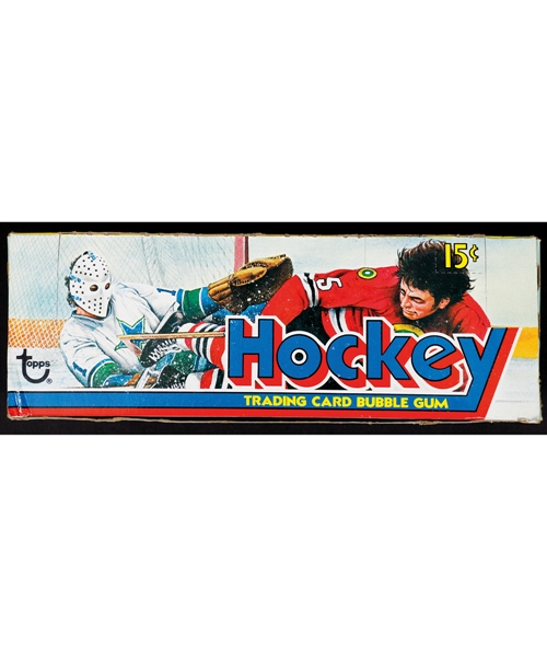 1975-76 Topps Hockey Wax Box with 33 Unopened Packs 