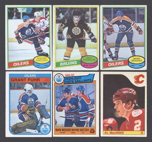 1980-81, 1981-82, 1982-83, 1983-84 and 1985-86 O-Pee-Chee Hockey Sets and Near Complete Sets (5) Plus Single Cards (900+)
