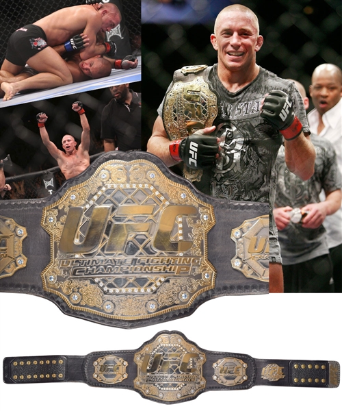 Georges St-Pierres UFC / Ultimate Fighting Championship Belt with Great Provenance Attributed to UFC 94