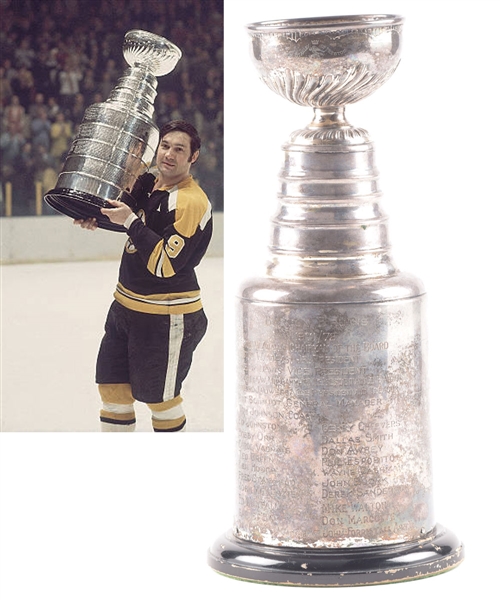 Johnny Bucyks 1971-72 Boston Bruins Stanley Cup Championship Trophy with His Signed LOA (13")