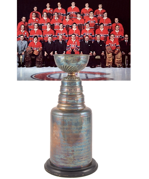 Guy Lapointes 1970-71 Montreal Canadiens Stanley Cup Championship Trophy with His Signed LOA (13")