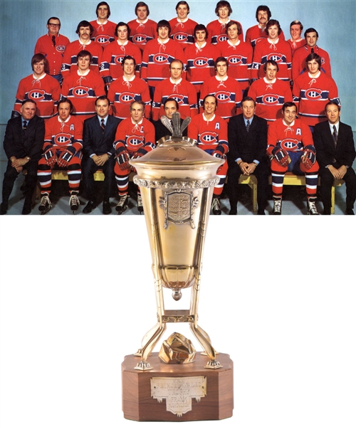 Frank Mahovlichs 1972-73 Montreal Canadiens Prince of Wales Championship Trophy with His Signed LOA (13")