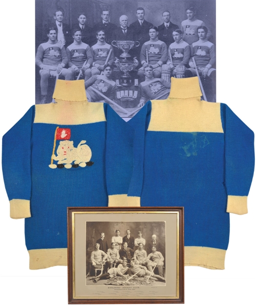 John Douglas Reads 1903-04 OHA Toronto Marlboros Game-Worn Wool Hockey Jersey with Great Provenance - Style of Jersey Used by The Marlboros Senior Team in Their 1904 Stanley Cup Challenge!