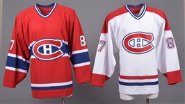 James Sanfords 2006-07 Montreal Canadiens Game-Issued Home and Away Jerseys with Team LOAs