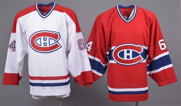 Jean-Philippe Cotes 2006-07 Montreal Canadiens Game-Issued Home and Away Jerseys with Team LOAs