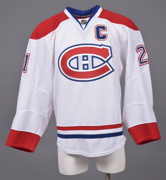 Brian Giontas 2010-11 Montreal Canadiens Game-Issued Captains Jersey with Team LOA