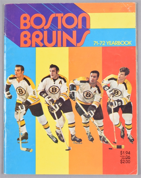 Boston Bruins 1971-72 Stanley Cup Champions Team-Signed Yearbook Including Orr, Bucyk, Cheevers and Esposito