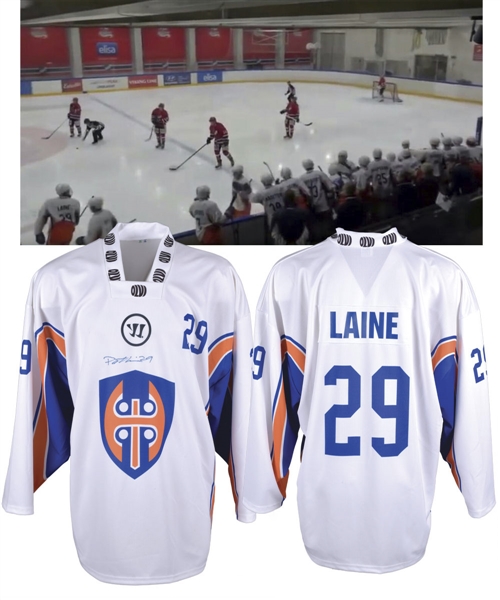 Patrik Laines 2014-15 Finnish Hockey Team Tappara Tampere Jr. Signed Game-Worn Jersey with Team COA