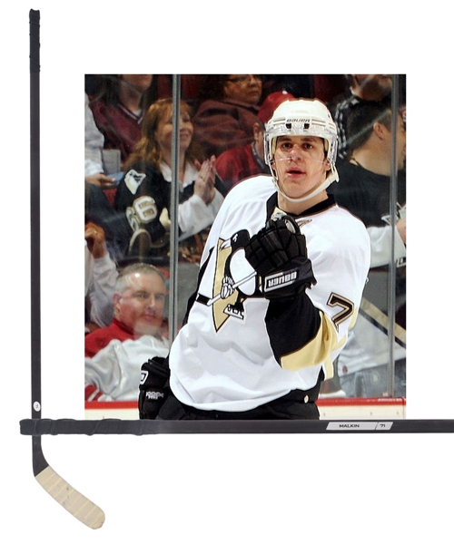 Evgeni Malkins 2010-11 Pittsburgh Penguins Practice-Used Stick