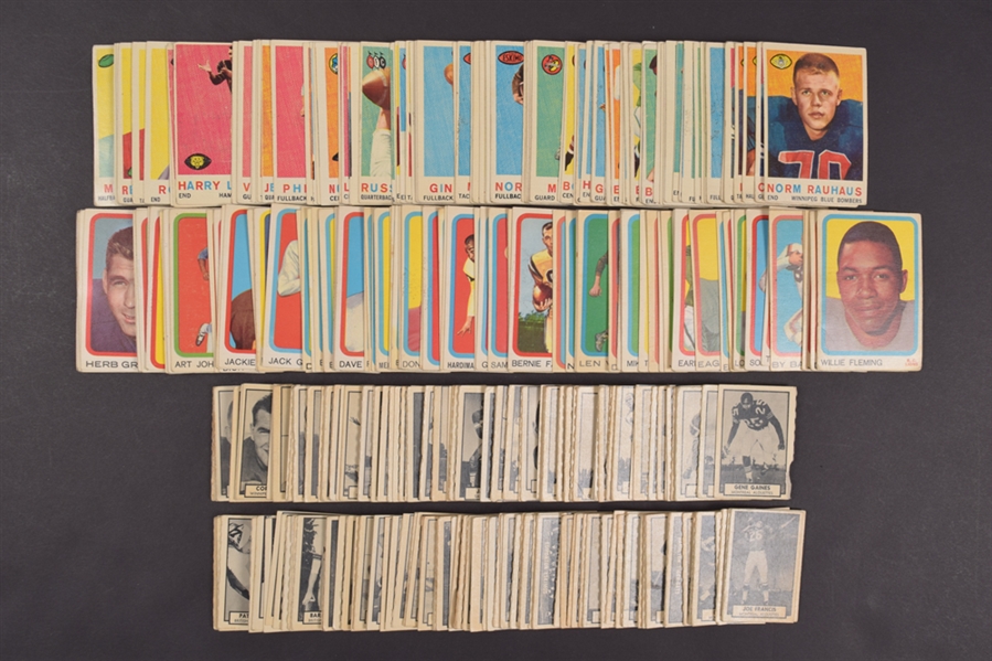 1959 Topps CFL Complete 88-Card Set Plus 1962 and 1963 Topps CFL Near Sets