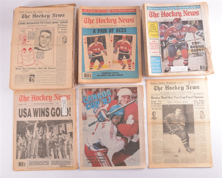 Comprehensive 1949-2006 The Hockey News Collection of 750+