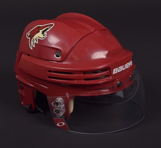 Kyle Turris 2010-11 Phoenix Coyotes Bauer Game-Worn Home and Away Helmets