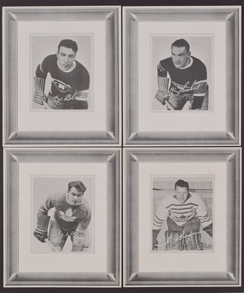1938-39 Quaker Oats Toronto Maple Leafs and Montreal Canadiens Photo Card Complete Set of 30
