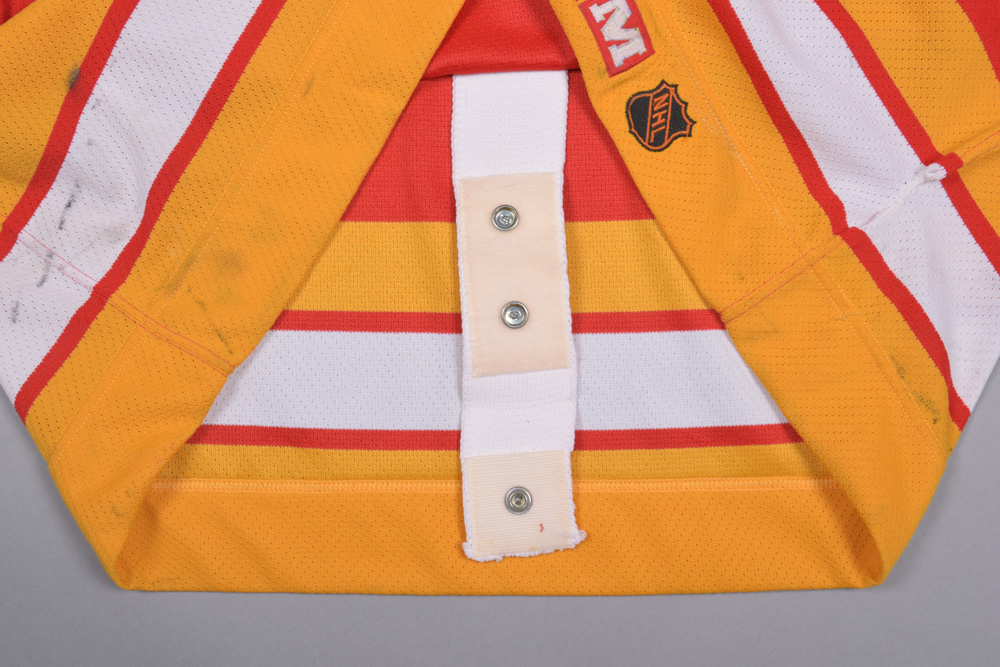 1989-91 Al MacInnis Game Worn Calgary Flames Jersey. Hockey, Lot #82451