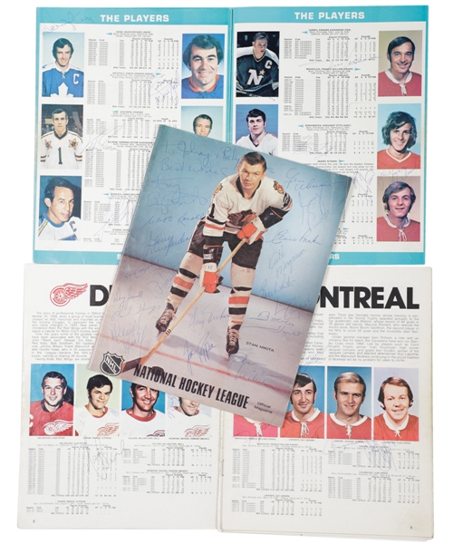 Huge Autograph Collection Including 1969-70 Chicago Black Hawks Team-Signed Program, 1970s Hockey Albums Filled with 80+ Signatures, Rangers Multi-Signed Book and Much More!