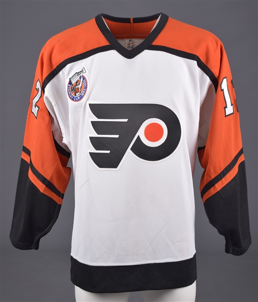 Greg Paslawskis 1992-93 Philadelphia Flyers Game-Worn Jersey with LOA - Centennial Patch!