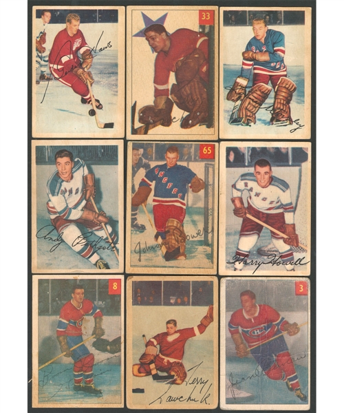 1951-52, 1952-53, 1953-54 and 1954-55 Parkhurst Hockey Starter/Near Complete Card Sets (4)