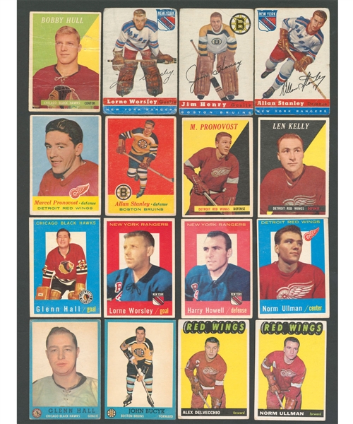 1954-55 to 1969-70 Topps Hockey Card Collection of 850+