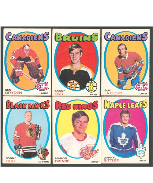 1971-72 O-Pee-Chee Hockey Complete 264-Card Set Plus 1971-72 Booklet, 1972-73 Player Crests and Team Canada Sets/Near Sets and Singles