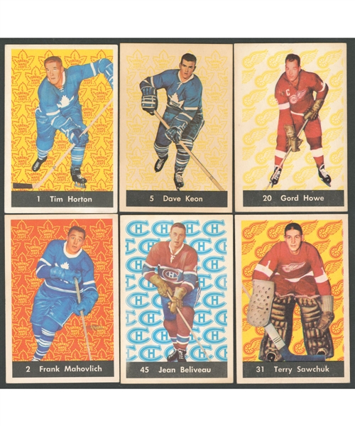1961-62 Parkhurst Hockey Complete 51-Card Set