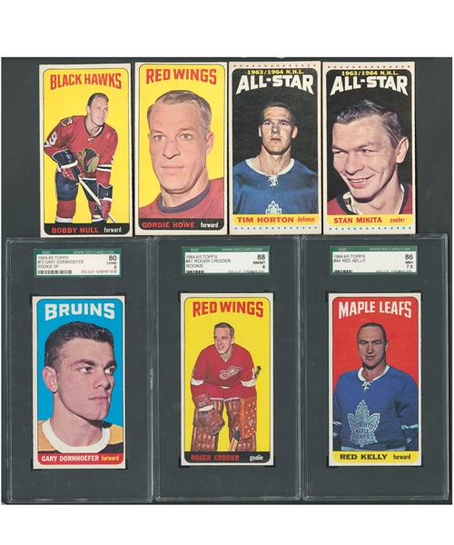 1964-65 Topps Hockey Tall Boys Complete 110-Card Set Including 10 SGC-Graded Cards