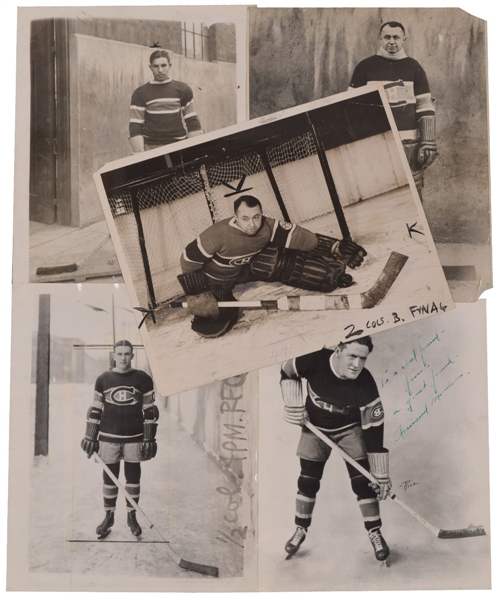 Vintage 1920s/1930s Montreal Canadiens Photo Collection of 17 Including Hainsworth, Gardiner, Lepine and Others plus Additional Items