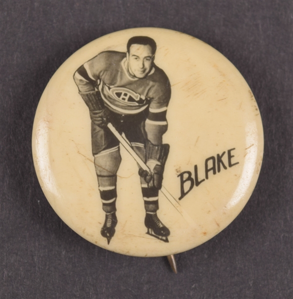 Hector "Toe" Blake 1948 Montreal Canadiens Pep Cereal Pin