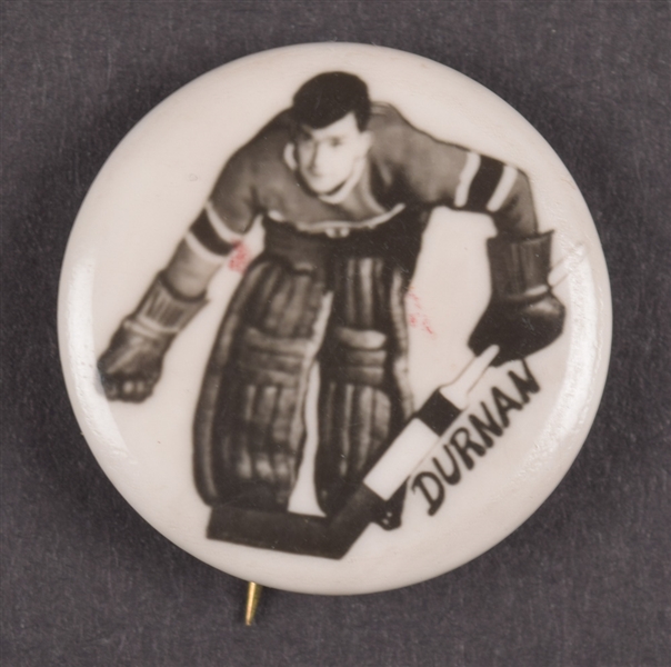 Bill Durnan 1948 Montreal Canadiens Pep Cereal Pin