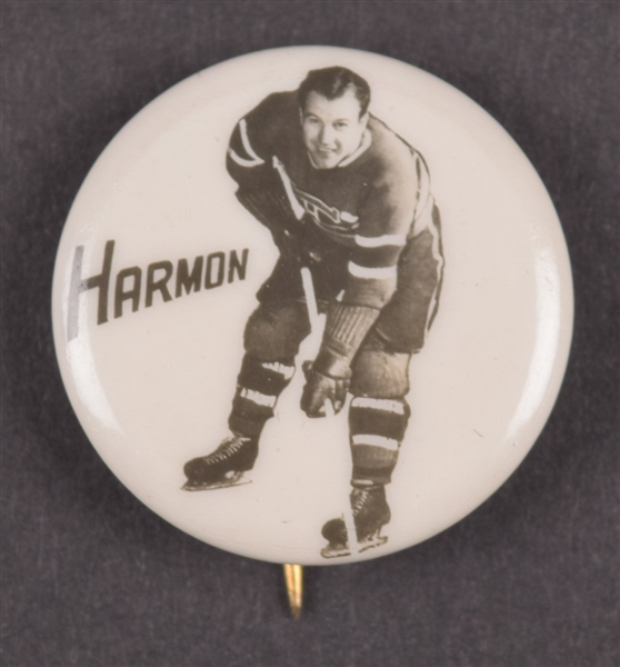 Glen Harmon 1948 Montreal Canadiens Pep Cereal Pin