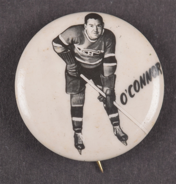 Buddy OConnor 1948 Montreal Canadiens Pep Cereal Pin