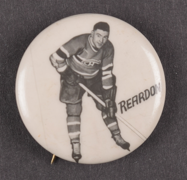 Ken Reardon 1948 Montreal Canadiens Pep Cereal Pin