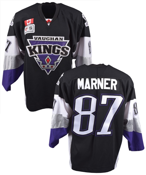 Mitch Marners 2011-12 Vaughan Kings Game-Worn Black Pre-NHL Jersey with LOA